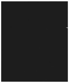 Armário de lavatório 60x38,5x46 cm derivados de madeira preto