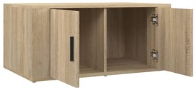 Mesa de centro 80x50x36 cm derivados madeira carvalho sonoma