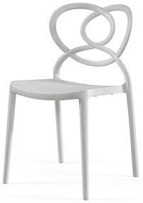 CONJUNTO COM 4 CADEIRAS LOVELY S/ BRAÇOS – CINZA PASTEL
