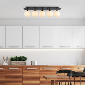Candeeiro Chandelier Well – Preto e Branco – 90 x 23 x 25 cm