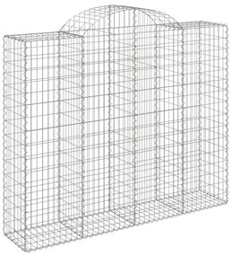 Cestos gabião arqueados 8pcs 200x50x160/180cm ferro galvanizado