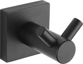 Mexen gancho duplo para toalhas, preto - 7081835-70