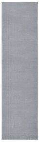 vidaXL Passadeira 80x350 cm polipropileno cinzento