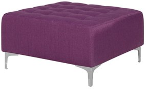 Sofá de canto 4 lugares com repousa-pés em tecido violeta à direita ABERDEEN Beliani