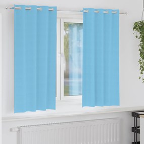 vidaXL Cortinas com cortinas 2 pcs Azul claro 175 x 140 cm Poliéster