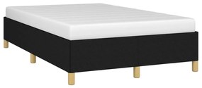 Estrutura de cama sem colchão 120x200 cm tecido preto