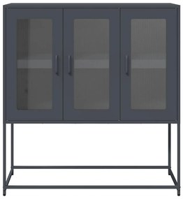 Aparador 100,5x39x107 cm aço laminado a frio antracite