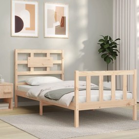 Cama sem colchão 90x200 cm madeira de pinho maciça