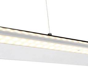 Candeeiro de suspensão moderno preto com LED regulável em 3 níveis - Boone Moderno