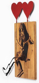 Acessório Decorativo de Parede Ma-386 – Nogueira Preta – 50 x 80 cm