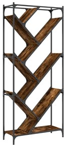 Estante 79x30x180 cm derivados de madeira/metal carvalho fumado