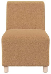Sofá Chiar 3 pcs Bege 55 x 74 x 82 cm Tecido de veludo côtelé