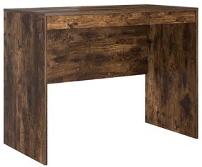 Mesa com Armazenamento Carvalho Fumado Madeira de Engenharia