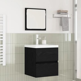 vidaXL Conjunto de Móveis para Banheiro com gaveta com espelho 3 pcs