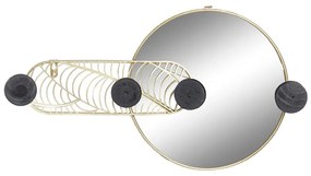 Espelho de Parede Dkd Home Decor Ferro Espelho (44 X 7 X 25 cm)