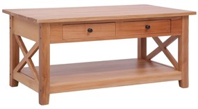 vidaXL Mesa de centro 100x55x46 cm madeira de mogno maciça