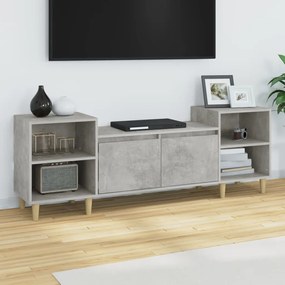 Móvel de TV Malva de 160 cm - Cinzento Cimento - Design Moderno