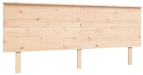 Cama sem colchão 200x200 cm madeira de pinho maciça