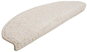 Tapetes de escadas 10 pcs 65x21x4 cm branco