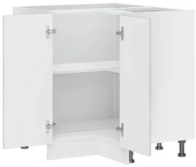 Armário base canto cozinha Porto madeira cinzento cimento