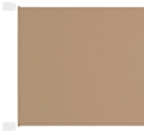 vidaXL Toldo vertical 180x800 cm tecido oxford cinza-acastanhado