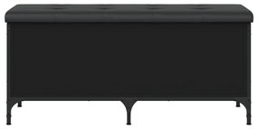 Banco de arrumação 102x42x45 cm derivados de madeira preto