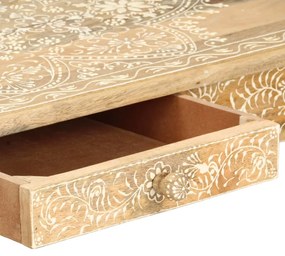 Mesa de centro 110x50x45 cm mangueira maciça pintada à mão