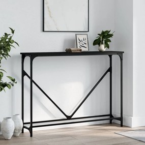 Mesa consola 102x22,5x75 cm derivados de madeira preto