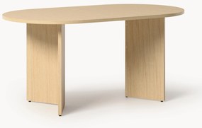 Mesa de jantar oval em madeira Toni, vários tamanhos