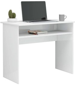 Secretária 90x50x74 cm derivados de madeira branco brilhante