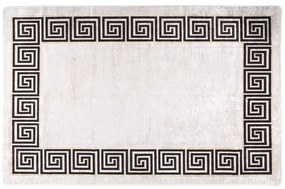 vidaXL Tapete lavável antiderrapante 160x230 cm bege-claro