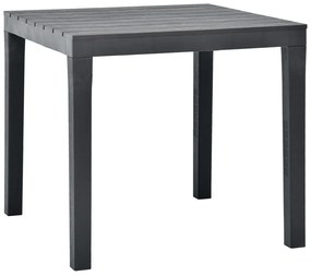 Mesa de jardim com 2 bancos plástico antracite