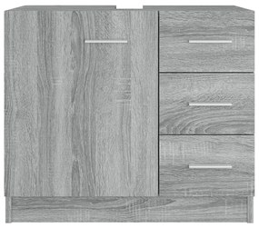 Móvel p/ lavatório 63x30x54 cm derivados madeira cinza sonoma