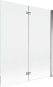 Mexen Mist resguardo de duche de 2 painéis direito 140 x 150 cm, transparente, cromado - 8A9-140-002-01-00-P