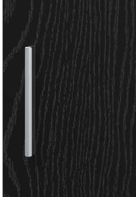 Armário Alto Carvalho Preto 30x42.5x185 cm Madeira de Engenharia