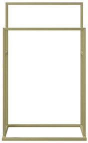 Toalheiro de pé 48x24x78,5 cm ferro dourado