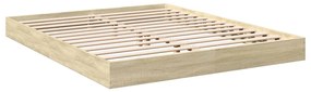 Estrutura cama s/ colchão derivados de madeira carvalho sonoma