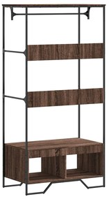 Roupeiro 90x50x180 cm derivados de madeira carvalho castanho