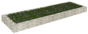 Canteiro elevado/cesto gabião 300x100x20 cm aço galvanizado
