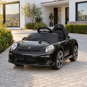 Carro elétrico para crianças RUF GT 12V,com portas rebatíveis, comando remoto, luzes LED dianteiras e traseiras, entrada USB/Aux, bateria de lítio, li
