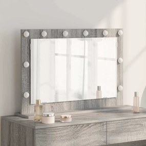 vidaXL Espelho de Toucador Cinza Sonoma Painel de partículas