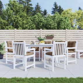 vidaXL Almofadões lombares p/ cadeiras jardim 6pcs tecido cinza-acast.