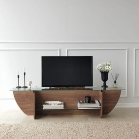 TV Stand Lily – Walnut – 158 cm x 40 cm x 35 cm