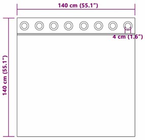Cortinas com cortinas 2 pcs Creme 140 x 140 cm Poliéster