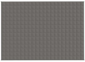 Manta pesada 7 kg 155x220 cm tecido cinza