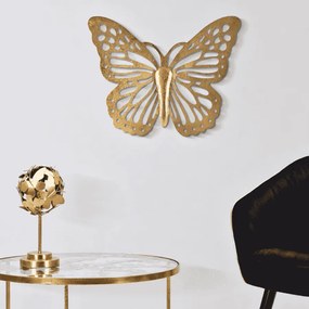 BORBOLETA DE PAREDE CM 43X2X35 DOURADA