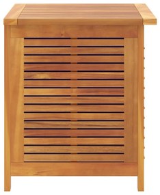 Caixa arrumação jardim c/ veneziana 60x50x56 cm acácia maciça