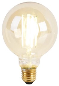 LED Candeeiro suspenso inteligente dourado com preto 50 cm incl. Wifi G95 - Tess Design