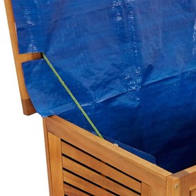 Caixa arrumação jardim c/ veneziana 113x50x56 cm acácia maciça