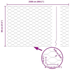 Postes de Cerca vidaXL 11 pcs Canal U Verde 80 cm Aço